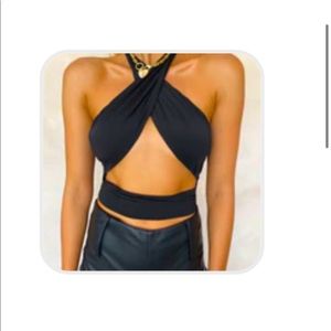 NWOT! Summer Wrap Crop Top